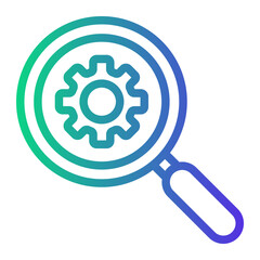 search Line Gradient Icon