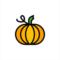 pumpkin isolated on white