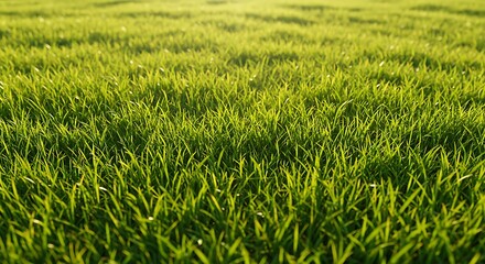 Obraz premium Golden Hour Meadow: Grass Blades & Sunlight AI Generated
