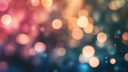 Obraz premium A captivating display of blurred lights in warm and cool tones.