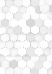 Fototapeta premium Hexagon Hues: A 3D Tapestry AI Generated