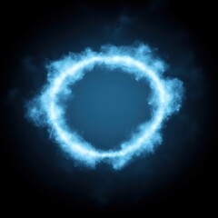 Circular ethereal ring of light