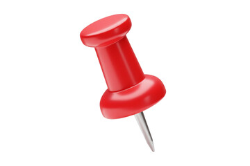 red push pin, Red pin isolated on transparent background