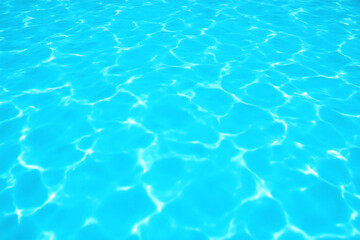 Obraz premium blue swimming pool with water ripples in it2