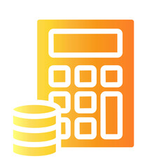 calculator Gradient icon