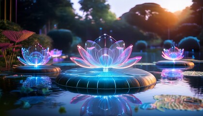 Holographic Lilypad Dream Pond
