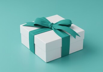 Fototapeta premium Gift box with ribbon isolate on white background