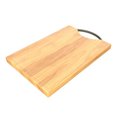 Chopping Board, 3d illustration isolated on white background