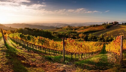 Fototapeta premium Harvest Italian Vineyard Tuscany