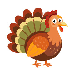 turkey, turkey clipart - pet on a white background
