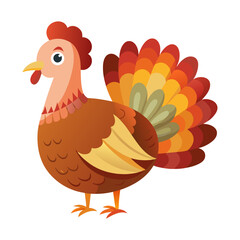 turkey, turkey clipart - pet on a white background
