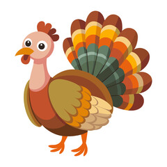 turkey, turkey clipart - pet on a white background
