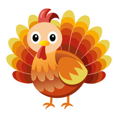 turkey, turkey clipart - pet on a white background
