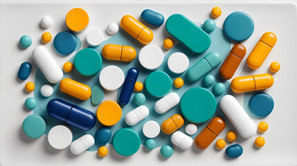 Abstract artistic representation of pharmacokinetics