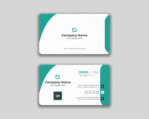 Modern and simple business card design professional business card template.