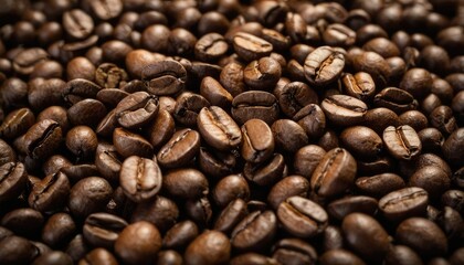 Coffee beans top view background
1