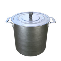 Cooking Pot, 3d illustration isolated on white background