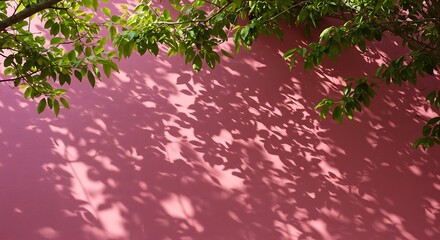 Fototapeta premium Rose-Tinted Canopy AI Generated