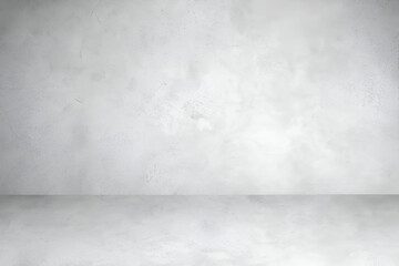 concrete wall and floor, concrete wall and floor for product presentation. Empty light gray abstract cement wall and studio room