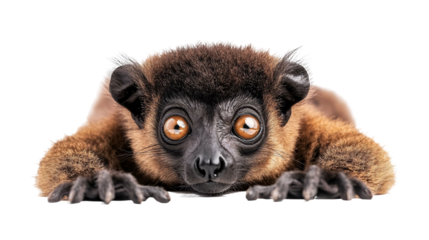 Lemur for Exotic Wildlife and Nature Art - Isolated on White Background