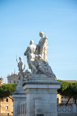 Obraz premium The Victor Emmanuel II National Monument, also known as the Vittoriano or for synecdoche Altare della Patria, is a large national monument built between 1885 and 1935 to honour Victor Emmanuel II, the