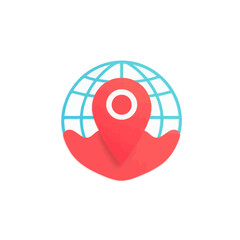 Find location gps navigation map travel destination pinpoint marker global positioning system worldwide earth