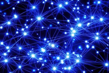 Neural Network, Blue Glow
