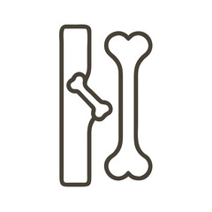 Bones and structure illustration showing human anatomy elements