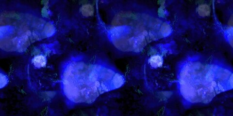 Multicolour space dyed marble seamless border art Endless edging texture background. Vivid mottled marl effect ombre home decor design. For tie dye and surface fashion ribbon trim.