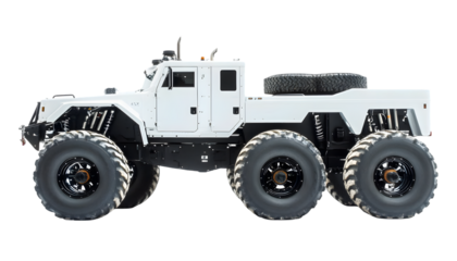 Off-road vehicle with large tires