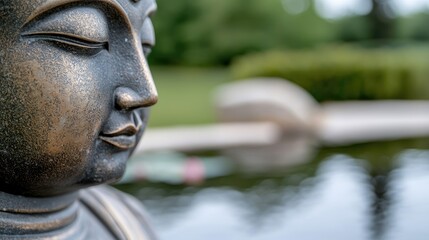Fototapeta premium Buddha statue in garden