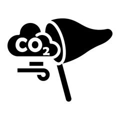 carbon capture Solid icon