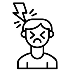 Headeach outline icon