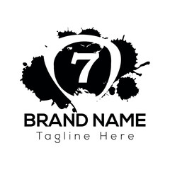 A World War II concept for a company logo could use a strong vector icon as a business symbol in its marketing design with 7 logo design