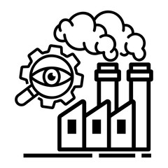 control system Line Icon