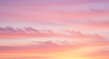 Fototapeta premium Pastel Hues of Evening Sky AI Generated