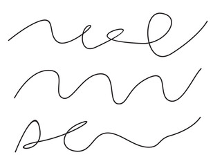 wavy line mono color vector design