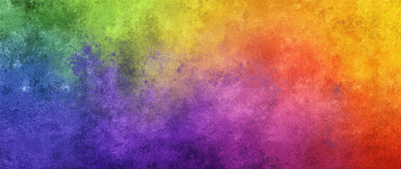 Vibrant rainbow gradient background with textured appearance, showcasing blend of colors from green to red, creating lively and artistic atmosphere
