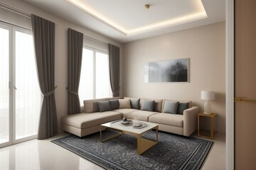 Fototapeta premium modern islamic interior with