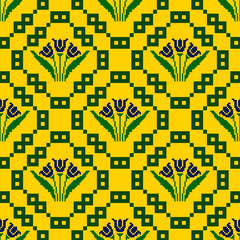 Flowers, leaves, colorful wallpapers, designed for carpet, wallpaper, clothes, wrapping, fabric, cover.