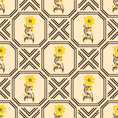 Flowers, leaves, colorful wallpapers, designed for carpet, wallpaper, clothes, wrapping, fabric, cover.