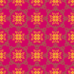 Flowers, leaves, colorful wallpapers, designed for carpet, wallpaper, clothes, wrapping, fabric, cover.