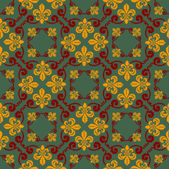 Flowers, leaves, colorful wallpapers, designed for carpet, wallpaper, clothes, wrapping, fabric, cover.