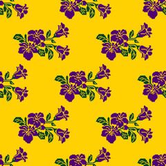 Flowers, leaves, colorful wallpapers, designed for carpet, wallpaper, clothes, wrapping, fabric, cover.