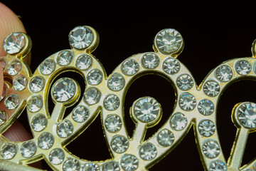 gold earrings with diamonds