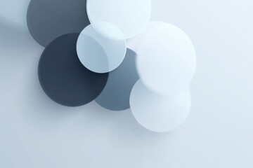 minimalistic abstract figures in various styles harmonious interplay of shapes