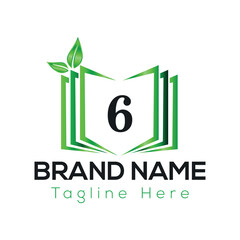 Green leaf eco icon vector design symbolizes a natural and organic company logo concept 6 logo template