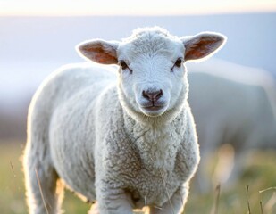 Fototapeta premium Eid Al Adha Mubarak A Festive Celebration with a Sheep