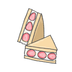 Strawberry sandwich 