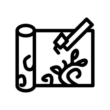 Batik Fabric  Icon